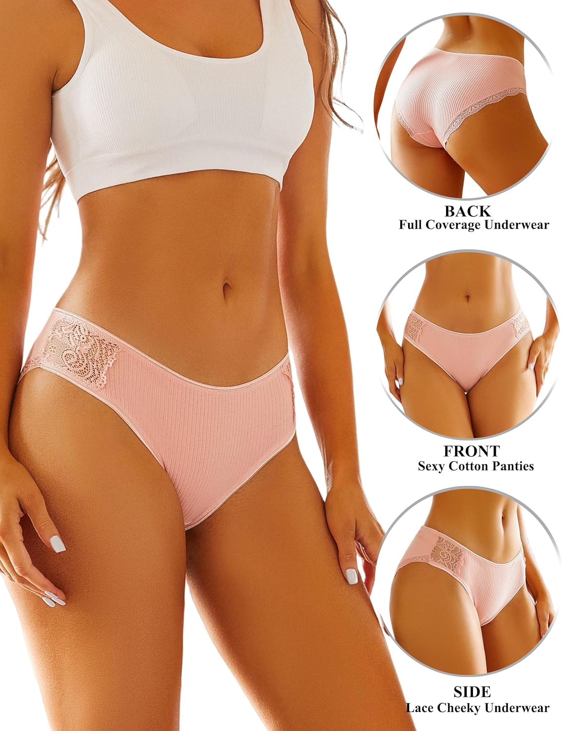 Pack of Menstrual Panties (+3 free cotton panties)