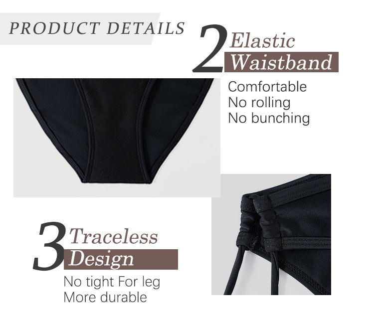 Tayla - Bas de Maillot de Bain Menstruel à Cordes