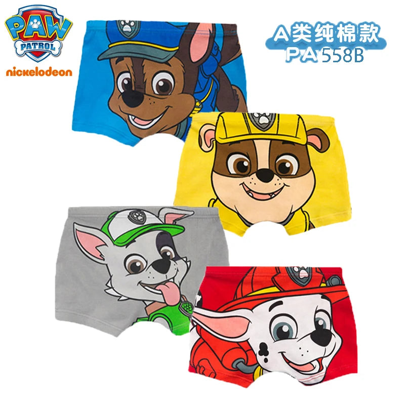 Pack of 4 Boys' Boxer Briefs for Ages 2-7 - PAW Patrol Kids' Panties