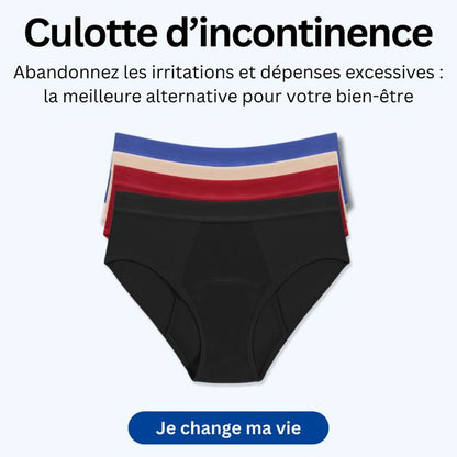 Pack de 5 culottes d’incontinence