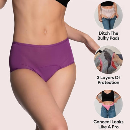 Pack of 5 incontinence underwear