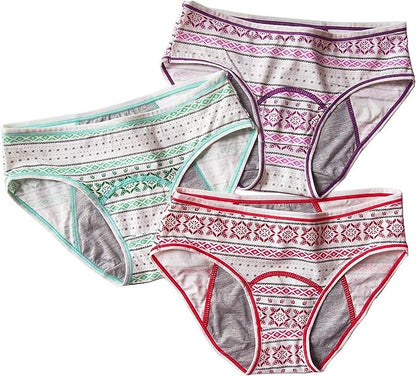 Viola Menstrual Panties - Medium Flow (Pack of 3 Cotton Period Panties)