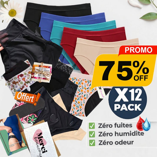 Pack Gold X12 de Culottes Menstruelles et les indispensables