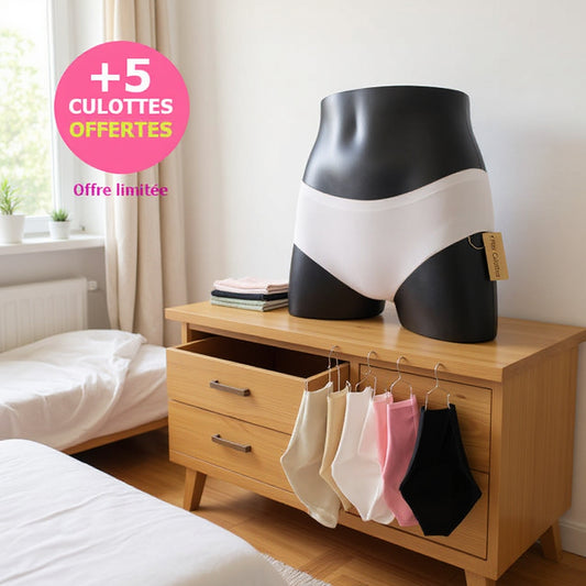 Tio sömlösa trosor i ice silk-material