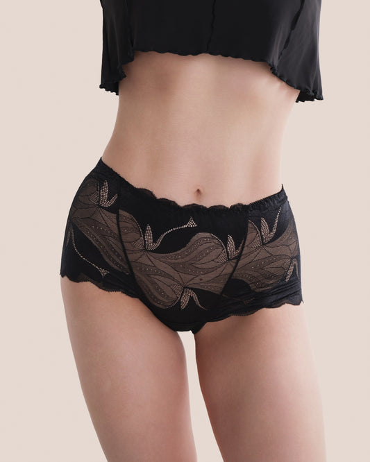 Lot de 5 culottes en soie et dentelle Giovana