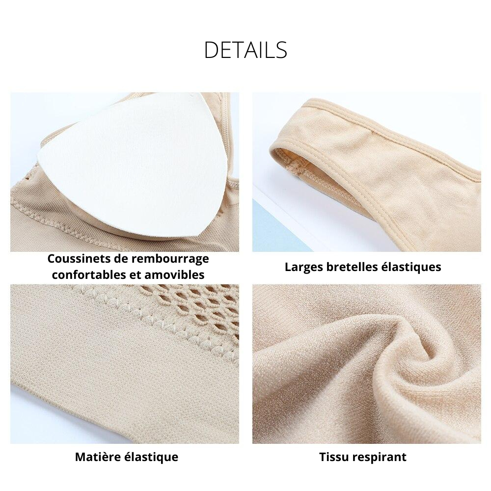 BRASCONFORT 3X Brassièrses Sans Armatures Anti-Affaissement & Ultra Respirantes - Edition Limitée
