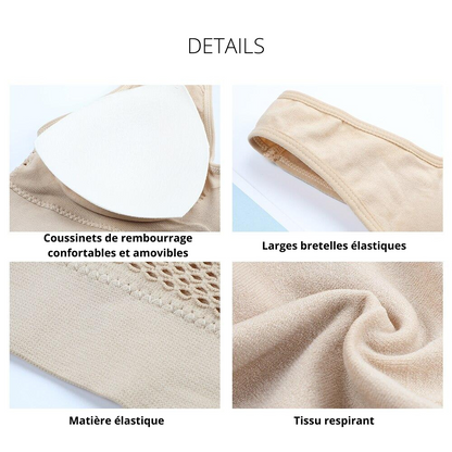 BRASCONFORT 3X Brassièrses Sans Armatures Anti-Affaissement & Ultra Respirantes - Edition Limitée