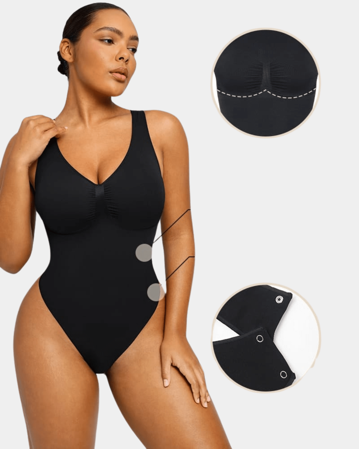 Body gainant col V plongeant