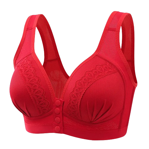 Soutien-gorge en coton à dentelle sexy avec fermeture avant à pression - 1 ACHETÉ = 1 OFFERT