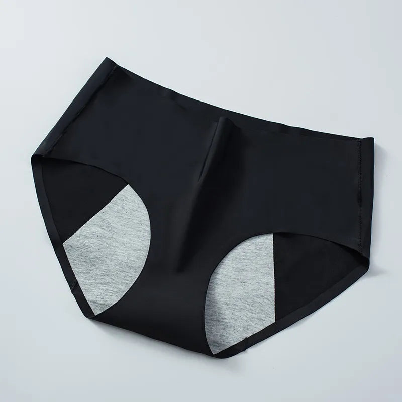 Lot de 3 Culottes anti-fuites en soie glacée - culotte invisible