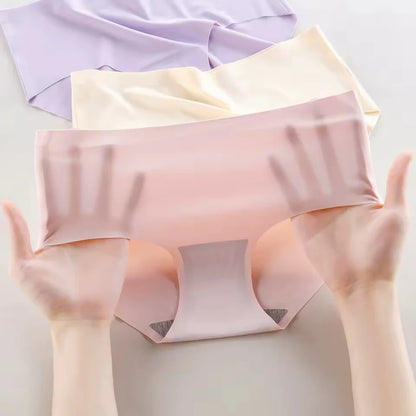 Lot de 10 culottes en soie glacée sans couture