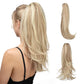 Long Silky Synthetic Clip-in Ponytail Hairpiece - 2 Styles