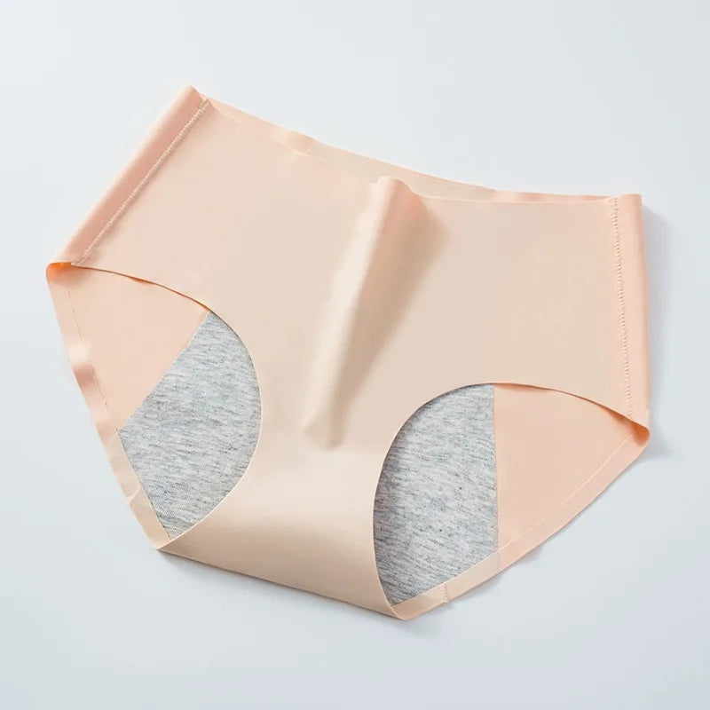 Lot de 3 Culottes anti-fuites en soie glacée - culotte invisible