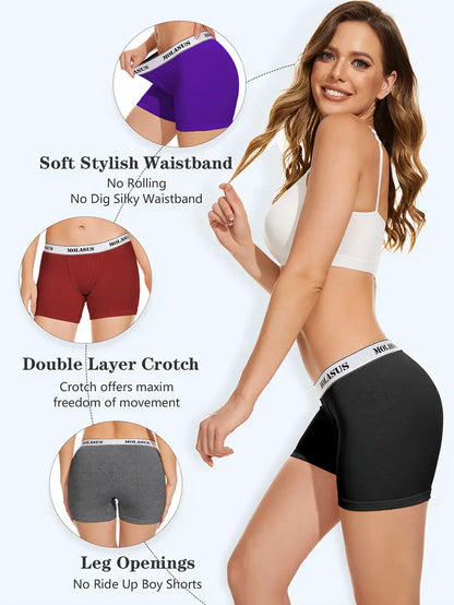 Boxer anti-fuites urinaires femme - short en coton d’incontinence