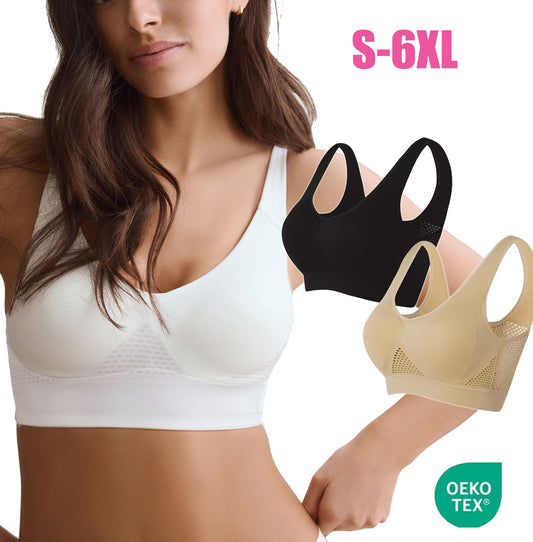 Wireless anti-sagging bralette