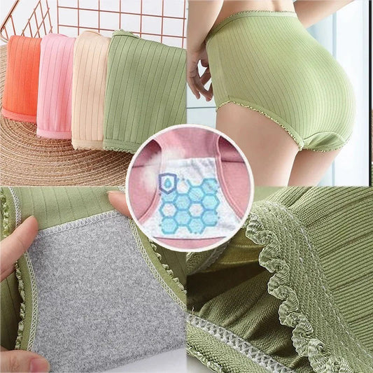 Taya - Culotte d’incontinence en coton (Taille haute)