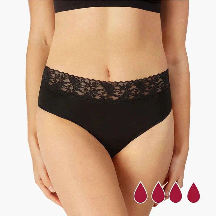 Pack of 3 Lace Menstrual Panties for Heavy Flow