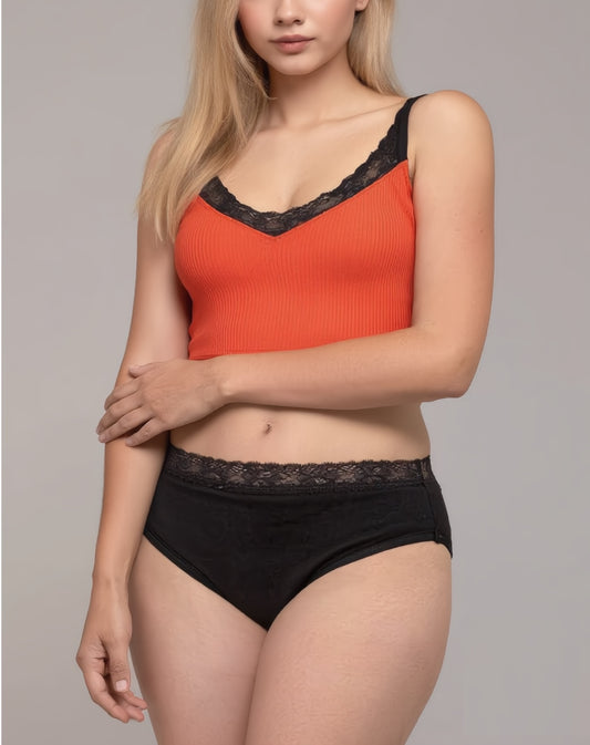 SINA │Culotte Menstruelle Grande taille - Culotte de Règles en dentelle