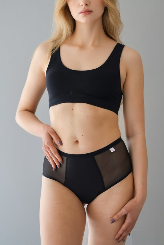 VIANA - Culotte menstruelle taille haute pour les flux abondants