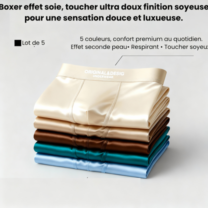Breathable satin boxer shorts – Premium silky microfiber | Silky &amp; comfortable 