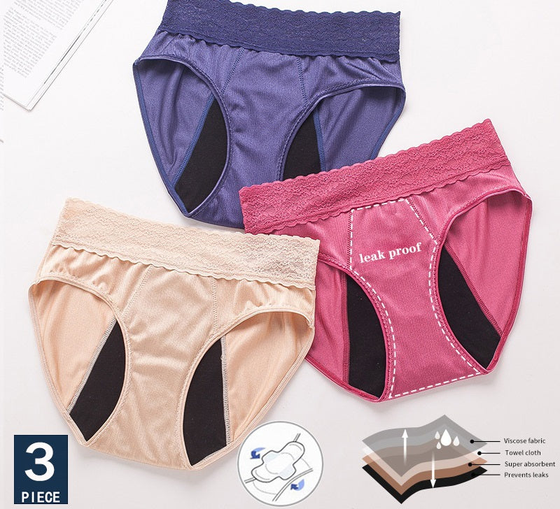 Pack de 3 Culottes Menstruelles pour flux abondant