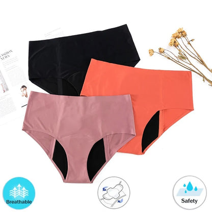 Pack of 5 NIVA Seamless Menstrual Panties for Heavy Flow