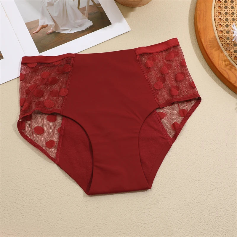 Pack of 3 Lace Menstrual Panties 4 Ultra Absorbent Layers