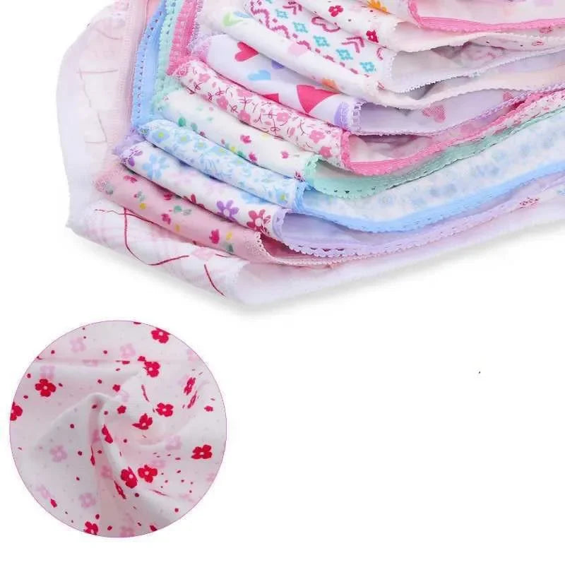 Pack of 12 cotton panties for girls from 1 to 12 years old - Children's panties