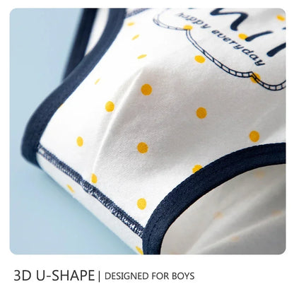 Pack of 4 cotton panties for boys from 4 to 10 years old - Children's panties