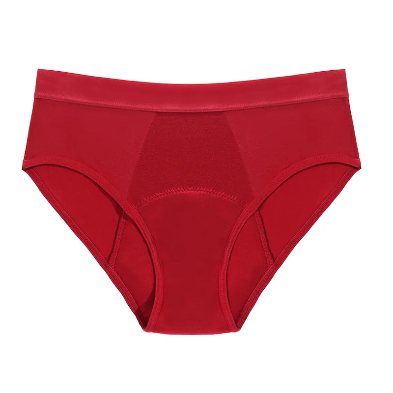 Pack of 7 organic menstrual panties for heavy flow