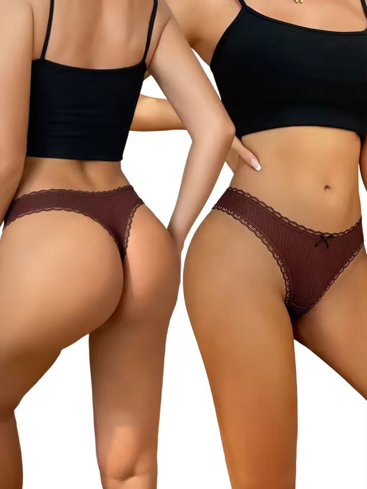 Tanga Nivette en coton (invisible)