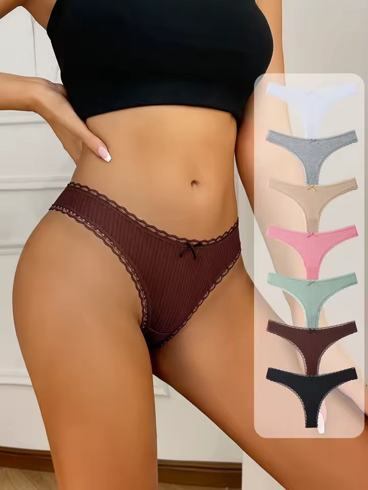 Tanga Nivette en coton (invisible)