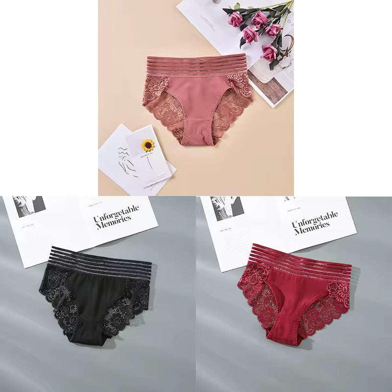 Lot de 6 culottes en dentelle Yola