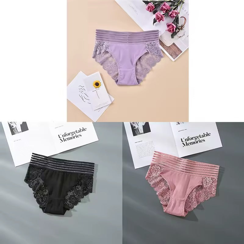 Lot de 6 culottes en dentelle Yola