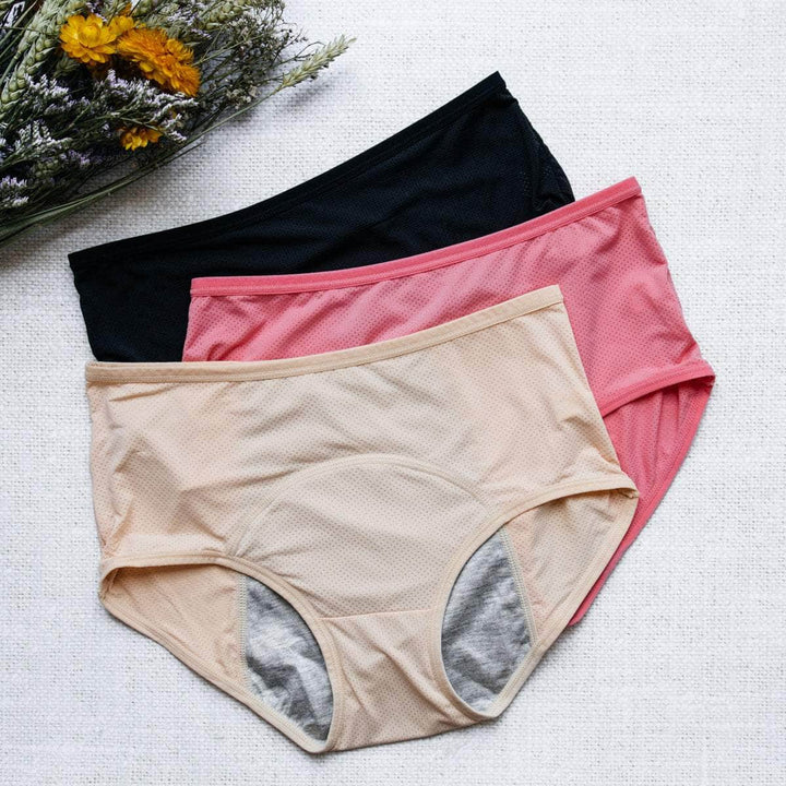 Pack de 6 Culottes Menstruelles pour tous les Flux