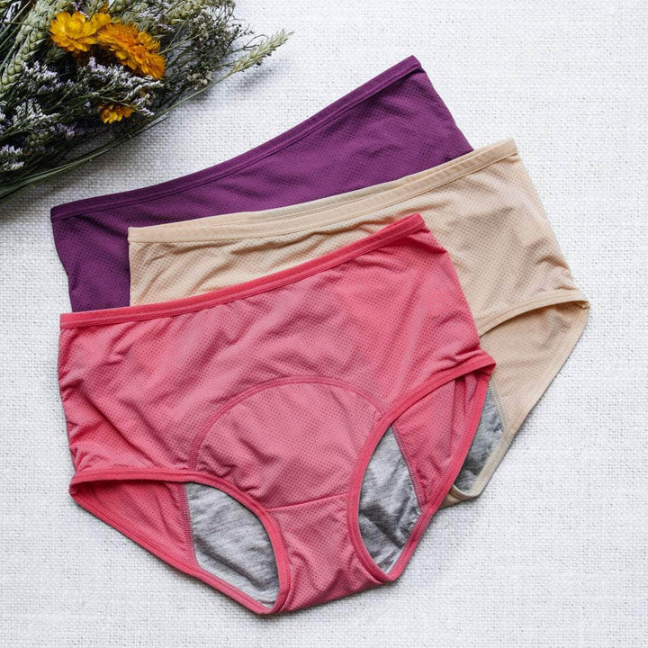 Pack de 6 Culottes Menstruelles pour tous les Flux