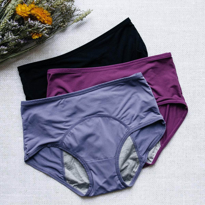 Pack de 6 Culottes Menstruelles pour tous les Flux