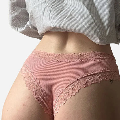 Pack of 5 Ulyana® lace and cotton panties