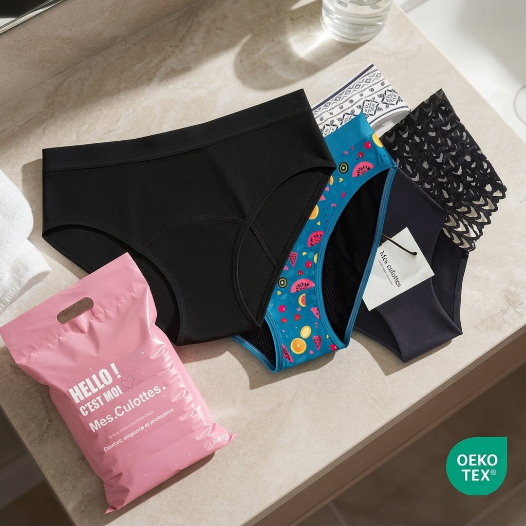10x Essentials Pack of Bamboo Menstrual Briefs for Heavy Flow