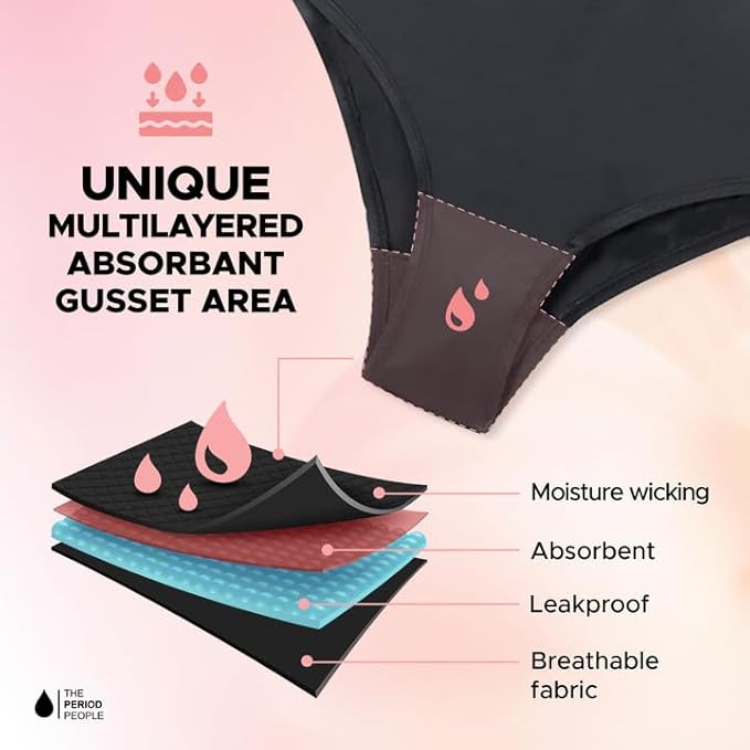 Pack La Porsche 7 Menstrual Panties with High Absorption (Heavy Flow) + Essentials