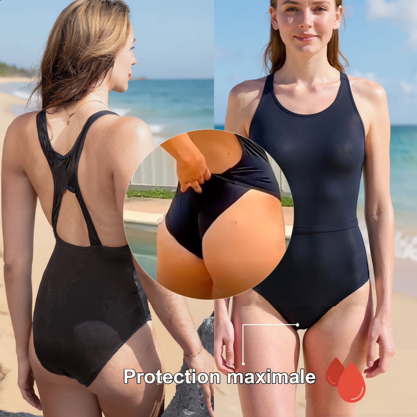Flavia - Maillot de bain menstruel d'une Pièce
