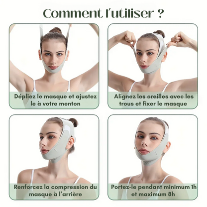 Masque Visage Anti-double menton - Liftant & Raffermissant