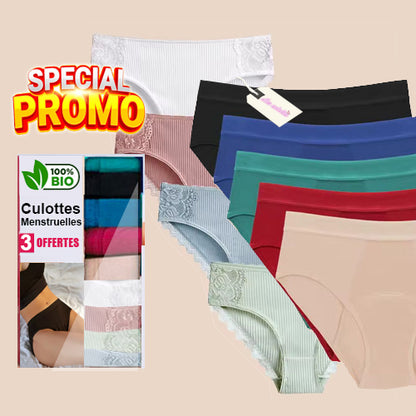 Pack of Menstrual Panties (+3 free cotton panties)