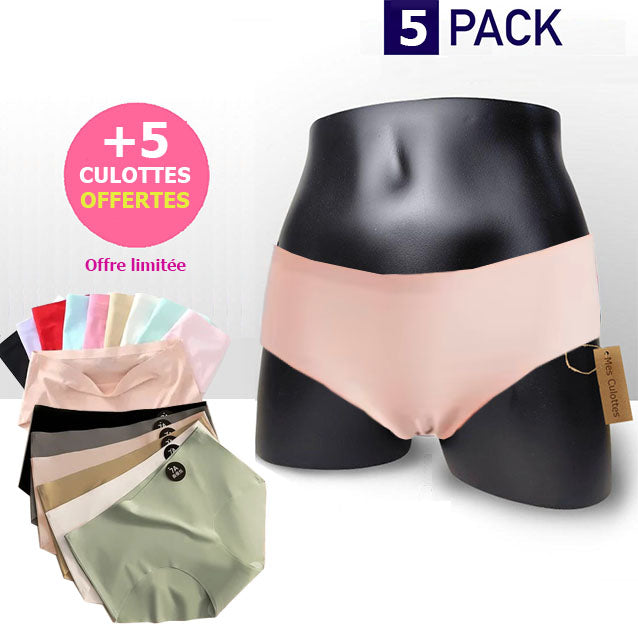 Pack of 10 seamless ice silk panties