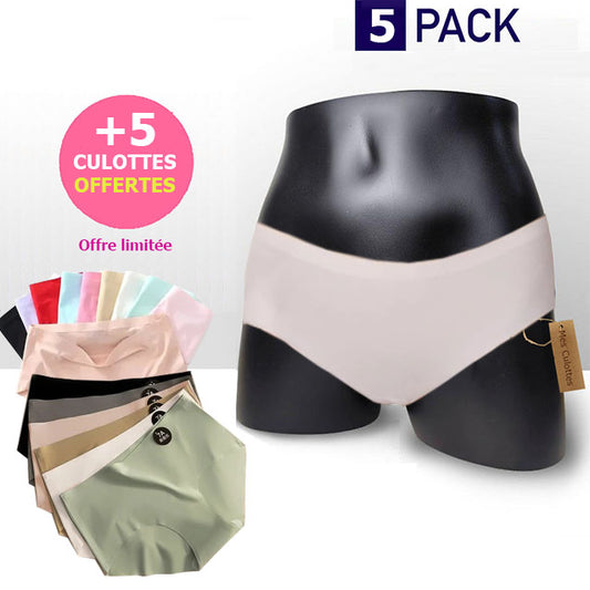 Pack of 10 seamless ice silk panties