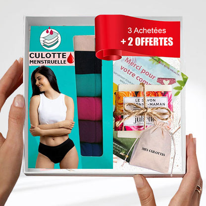 Pack de 5 Culottes Menstruelles et les indispensables