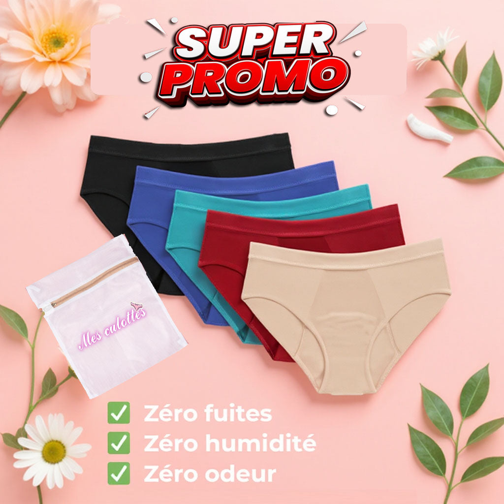 Pack de 3 Culottes Menstruelles pour flux abondant