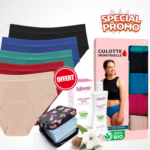 Kit Complet - Ensemble de Culottes Menstruelles et les indispensables