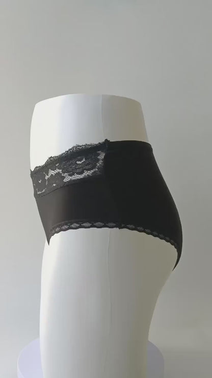 EVANA - Culotte Menstruelle taille haute en dentelle