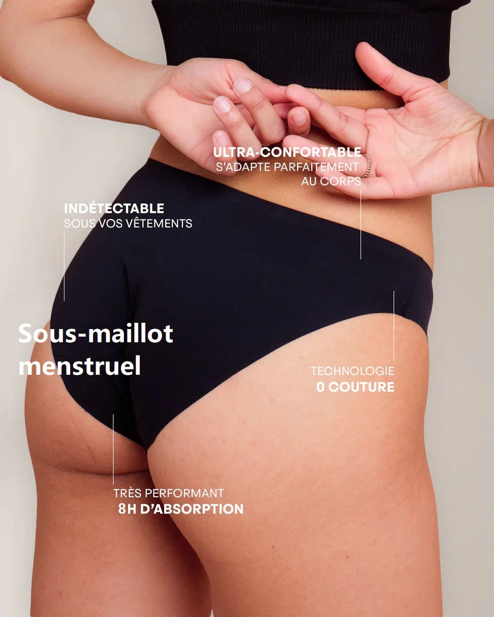 SURFSWIM - Maillot de bain menstruel pour surfer (une combinaison de surf pour femme)